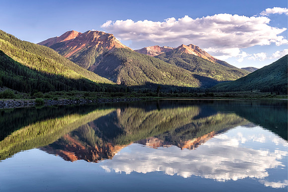Red Mountain evening reflection