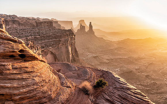 Hazy Sunrise at Canyonlands